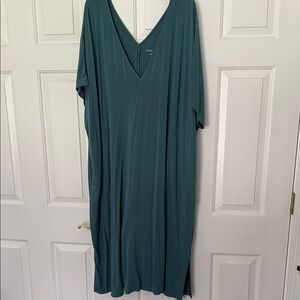 Ava & Viv Teal V-Neck Top